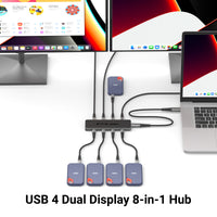 USB 4 Dual Display 8-in-1 Hub - Pro Series image 4