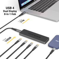 USB 4 Dual Display 8-in-1 Hub - Pro Series image 9