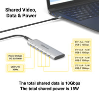 USB-C Slim Gen 2 Hub Adapter 6-in-1 image 2