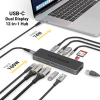 USB-C Dual Display 12-in-1 Multimedia Hub - Pro Series image 8