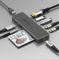 Pro Series 9-in-1 Multimedia Hub with Smart Card Reader