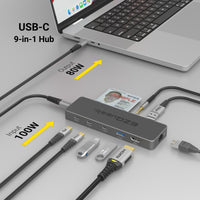 Pro Series 9-in-1 Multimedia Hub with Smart Card Reader