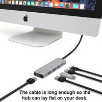 4-Port USB 3.0 Hub Adapter with USB-C PD 3.0 image 3
