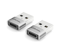 USB-C Female to USB-A Male Mini Adapter 2 Pack image 1