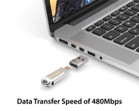 USB-C Female to USB-A Male Mini Adapter 2 Pack image 3