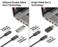 SuperSpeed Gen 2 Double Sided USB-C Female to USB 3.0 Male Mini Adapter image 2
