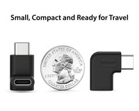 USB-C to USB-C Female 90 Degree Mini Adapter 2 pack image 4
