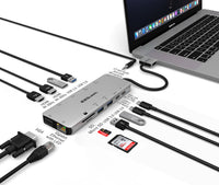 Ultimate USB-C Multimedia Hub Adapter 13 Ports with Power Delivery 3.0 image 1