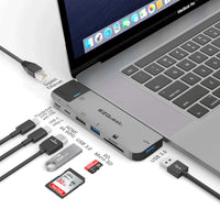 USB-C Multimedia Hub Adapter 8 Ports with 4K 60Hz and Power Delivery 3.0 image 1