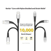 DuraGuard USB-C to USB-A Charge and Sync Cable image 3