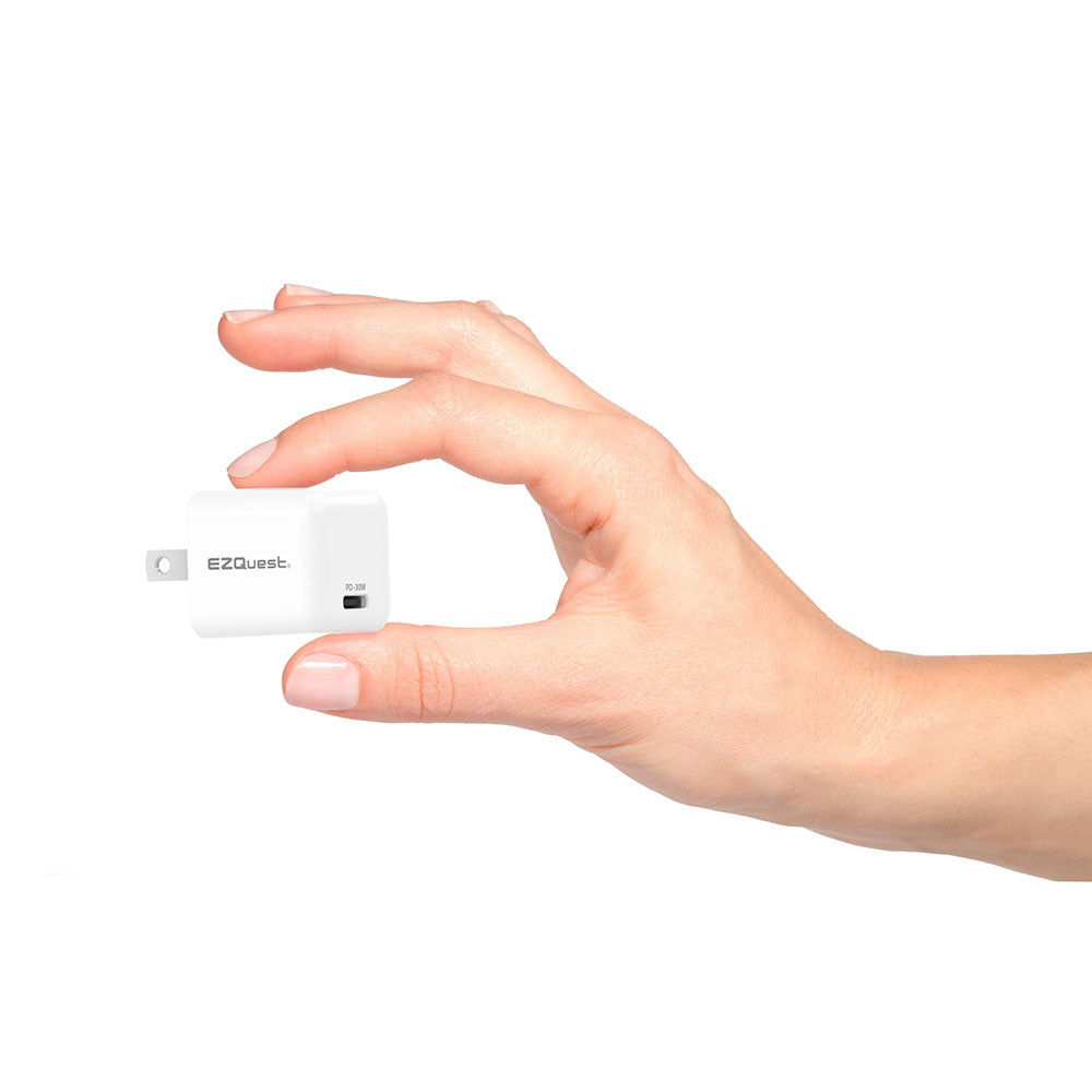 Cargador de pared UltimatePower Mini de 30W con GaN y USB-C PD