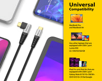 DuraGuard USB-C Right Angled Charge & Sync 100W 1.2 Meter Black Cable image 7