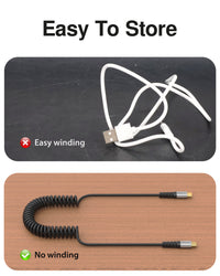 DuraGuard Coiled USB-C Charge & Sync 100W 1.5 Meter Black Cable image 7