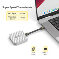 Magnetic USB-C M.2 NVMe SSD Enclosure image 5