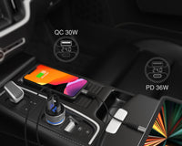 UltimatePower USB-C 66W Car Charger Dual Port with Display image 4