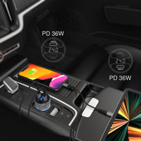 UltimatePower USB-C 72W Car Charger Dual Port with Display image 4