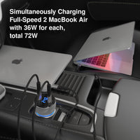 UltimatePower USB-C 72W Car Charger Dual Port with Display image 6