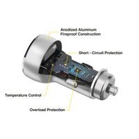 UltimatePower USB-C 72W Car Charger Dual Port with Display image 7