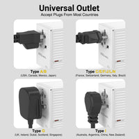 WorldTravel 65W GaN 5 Port with PD Wall Charger image 4