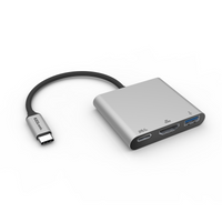 USB-C Multimedia Charging Adapter 3 Ports with PD 3.0 and BC1.2 image 1