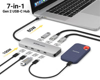 USB-C Gen 2 Hub Adapter 7-Ports image 3
