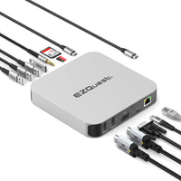 Ultimate Plus Dual HDMI USB-C Multimedia Hub Adapter 12 Ports with Power Delivery 3.0 image 1